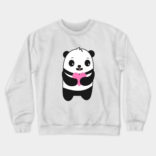 Cute Panda Love T-Shirt Crewneck Sweatshirt